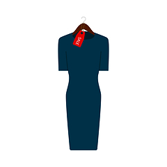 Image showing Dress On Hanger With Sale Tag Icon