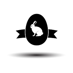 Image showing Easter Egg With Ribbon Icon