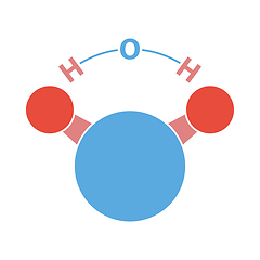 Image showing Icon Of Chemical Molecule Water