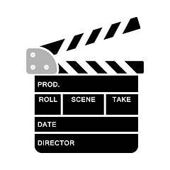 Image showing Movie Clap Board Icon