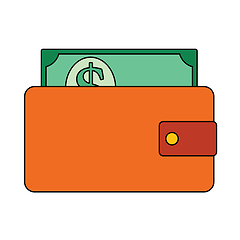 Image showing Wallet With Cash Icon