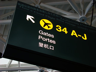 Image showing Airport sign