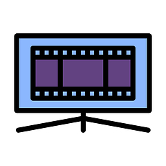 Image showing Cinema TV Screen Icon