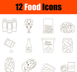 Image showing Food Icon Set