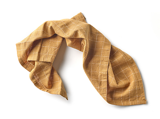 Image showing crumpled brown cotton napkin