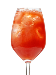 Image showing glass of tomato juice cocktail