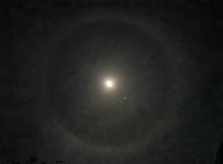 Image showing Moon with Lunar Halo