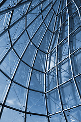 Image showing View from internal of glass construction