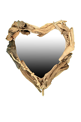 Image showing Driftwood Heart Shape Wreath Frame 