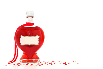 Image showing Heart Shaped Perfume  Bottle  