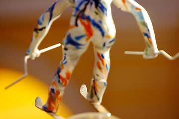 Image showing Skier statue