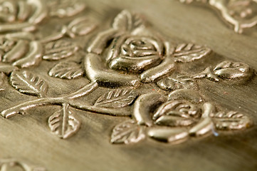 Image showing Carved pattern of jewelry box