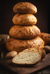 Image showing Freshly baked traditional bread