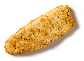 Image showing fried breaded fish fillet