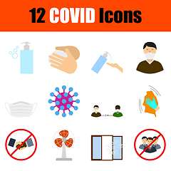 Image showing COVID Icon Set