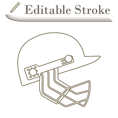 Image showing Cricket Helmet Icon