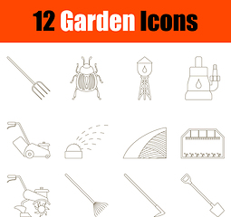 Image showing Garden Icon Set