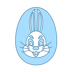 Image showing Easter Egg With Rabbit Icon