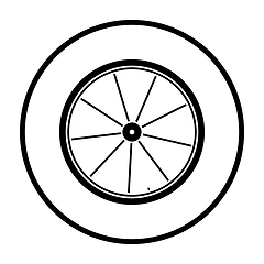 Image showing Bike Wheel Icon