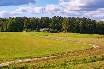 Image showing Road to the farm