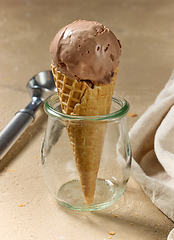 Image showing chocolate ice cream