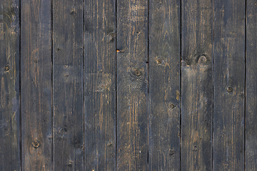 Image showing black wooden wall