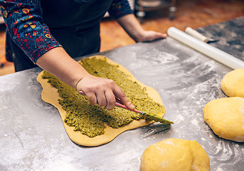 Image showing Process of cooking Christmas cake