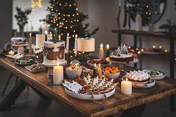 Image showing Assortment Christmas homemade baking sweet