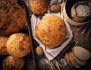 Image showing Assortment of baked bread