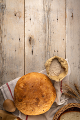 Image showing Artisan whole sourdough bread