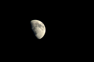 Image showing Half Moon at Night