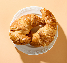 Image showing freshly baked croissants