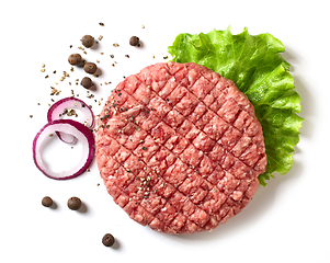 Image showing fresh raw burger meat