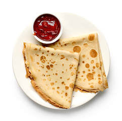 Image showing plate of crepes