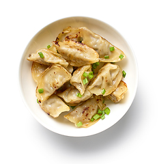 Image showing bowl of asian dumplings