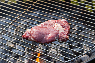 Image showing raw beef steak