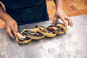 Image showing Process of making babka