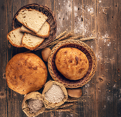 Image showing Concept of traditional sourdough bread