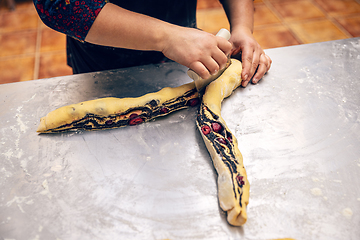 Image showing Food bakery concept making sweet bread