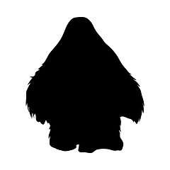 Image showing Orangutan Ape Silhouette