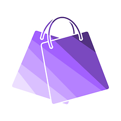 Image showing Two Shopping Bags Icon