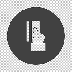 Image showing Hand Hold Crdit Card Icon