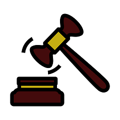 Image showing Judge Hammer Icon