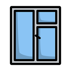 Image showing Icon Of Closed Window Frame