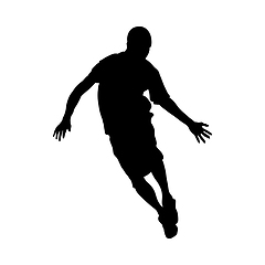 Image showing Basketball Player Silhouette