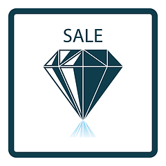 Image showing Dimond With Sale Sign Icon