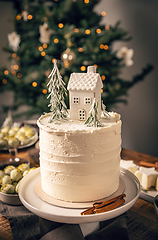 Image showing Christmas layered cake