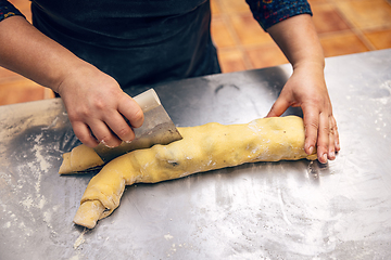 Image showing Preparation of poppy seeds babka