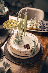 Image showing Christmas sweet table.