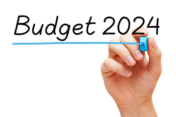 Image showing Budget For Year 2024 Financial Concept